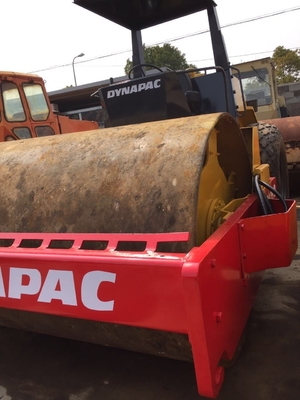 日本で使用されたロードローラー Dynapac CA251D 15ton EPAエンジンとオリジナルペイント