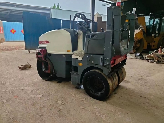 重量建設における強力なパワーシグナルドラムを持つ3トンのロードローラー