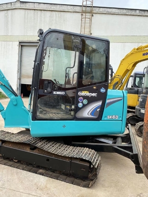 使用されたコベルコ SK60 ミニ掘削機 リユアン水力ポンプ 低作業時間 0-2000