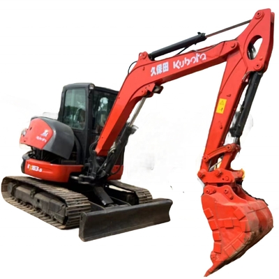 日本エンジンとリユアン水力シリンダー付きの古着ミニ掘削機クボタ KX163