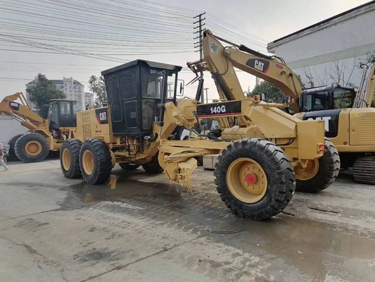 90% CAT Caterpillar140G Grader 優れた性能を誇る日本原装ランドフラットマシン