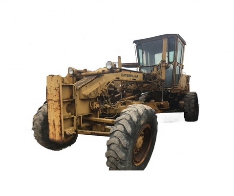 良き状態のダブルドラムローラー CAT 12G 日本から使用された土地フラットマシン