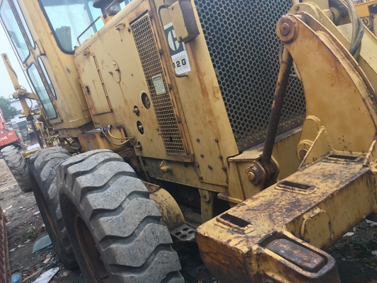 良き状態のダブルドラムローラー CAT 12G 日本から使用された土地フラットマシン