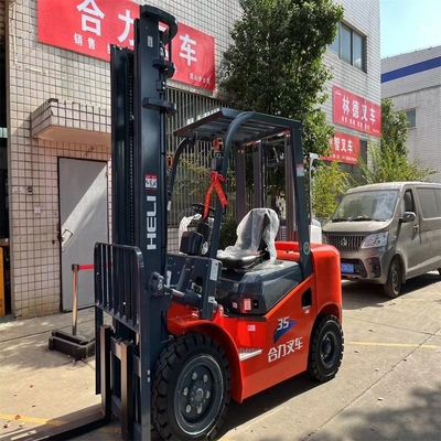 原装色 90% ヘリ35 3.5 トンフォークリフト 滑らかで安全な材料処理