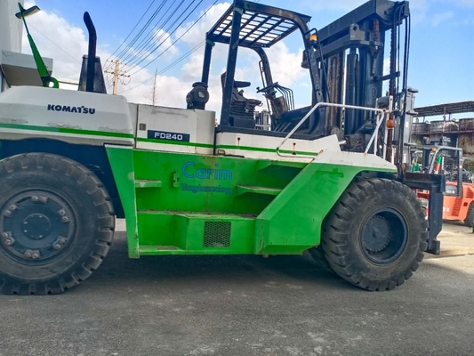24000 KG 中古 KOMATSUフォークリフト FD240 パレットリフティング トラック 手動操作 24トン トラック