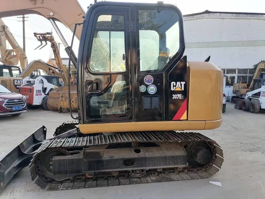 オリジナルペイントキャタピラー307E2 7トン用ディーゼル掘削機 リウアン水力シリンダー