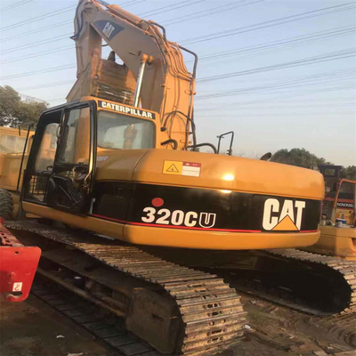 元の色 旧用 クローラー掘削機 320CU 状態良好でバケツ容量は 0.8m3