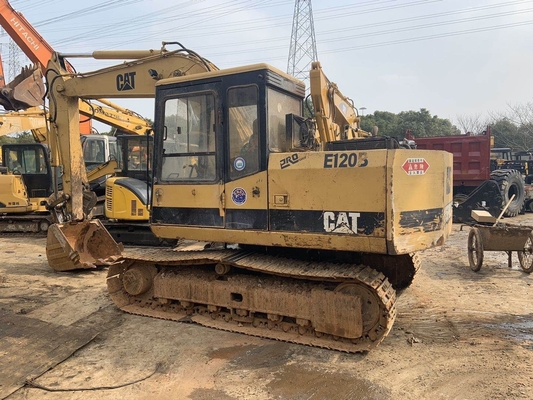 CAT E120B 二手掘削機 液圧バルブ付き掘削機 CAT 黄色黒色