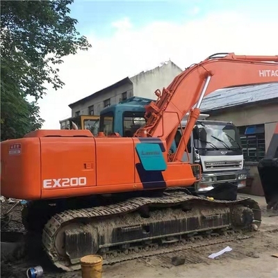 ヒタチEX200 クローラー掘削機 低作業時間 0-2000 と YUCHAI エンジン 準備
