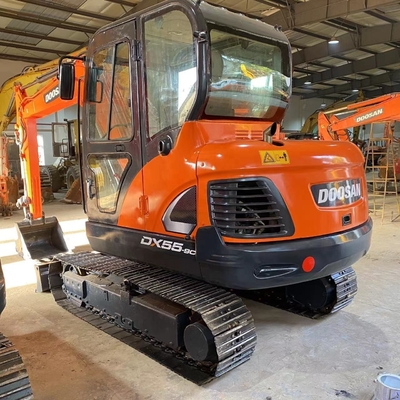 低エネルギー消費 ドーサン DX55 建設用掘削機 5.25TON 稼働重量