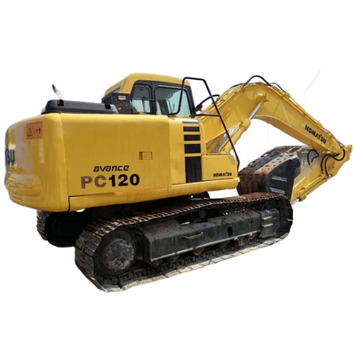 コマツー PC120 エグババター エンジンと水圧バルブ
