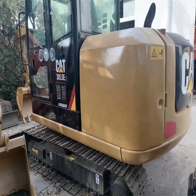 中古のCAT 305.5E2 ミニ掘削機 オリジナルエンジン5400KGの水力クローラー掘削機