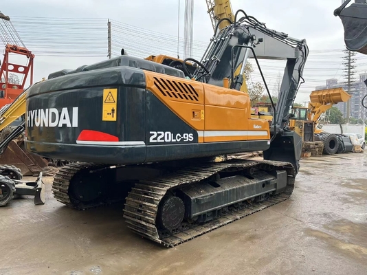 黄色のヒュンダイ 220LC-9 22トン 中古掘削機 性能良好 労働時間も短く