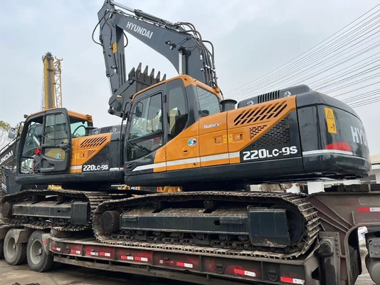 黄色のヒュンダイ 220LC-9 22トン 中古掘削機 性能良好 労働時間も短く
