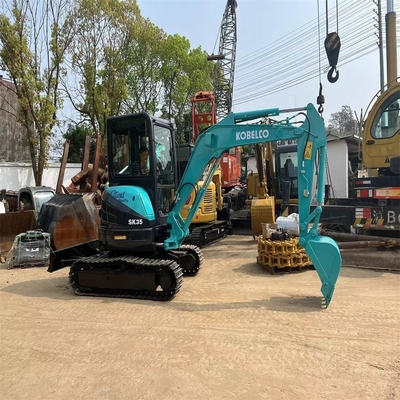 良い状態で 3.5TON 稼働重量を持つ Kobelco SK35 水力クローラー掘削機