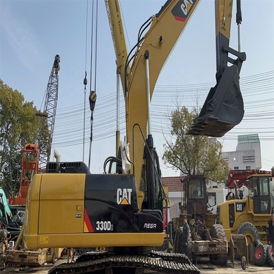 1.1m3のバケツ容量と低労働時間のCaterpillar Excavator CAT 330d2を使用