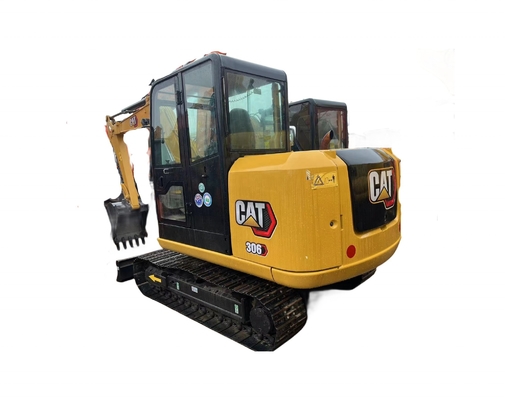 CAT 306E 7トンの中古ミニ掘削機 労働時間と性能が低い