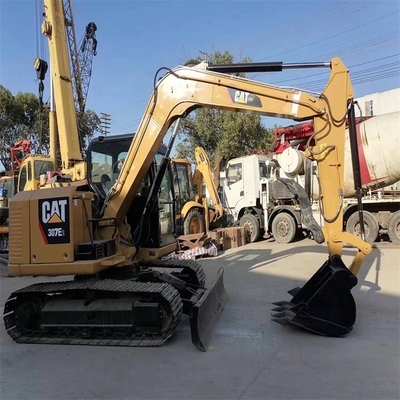 中古の CAT307e2 掘削機 クローラー 掘削機 オリジナル色 状態良好