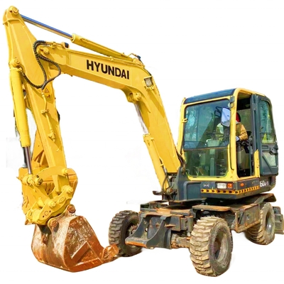 中古 KOREA HYUNDAI R60W-9 輪式掘削機 6トン クローラー掘削機 建設用
