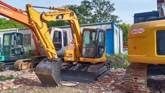 CAT 308C 掘削機 8000 kg の機械重量のための二手水力工事掘削機