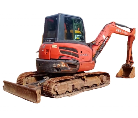 日本原装液圧システム付きの古ボタ KX155-5 掘削機