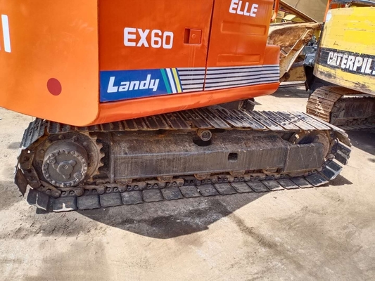 クアンカイエンジンのHITACHI EX60 掘削機 6 トン クローラー掘削機 0.32m3 ボケット容量