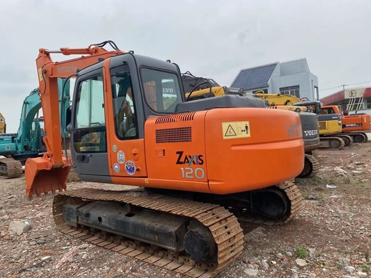 中古のHITACHI ZX120掘削機 12トンの掘削機で,そして優れた作業状態