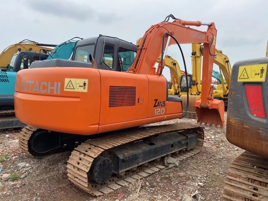 中古のHITACHI ZX120掘削機 12トンの掘削機で,そして優れた作業状態