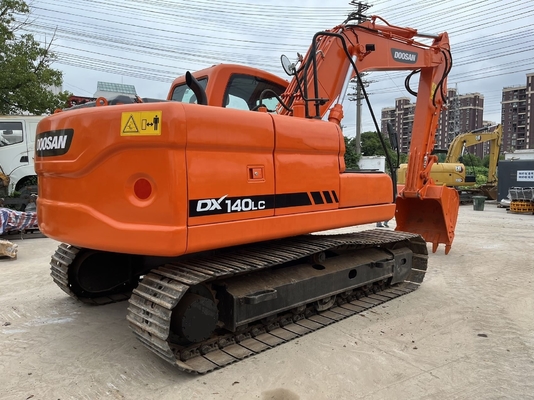 中古水力クローラー掘削機 14TON 稼働重量 ドーサン DX140LC掘削機