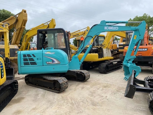 上海で使用されたKOBELCO SK60掘削機 低労働時間の二手掘削機