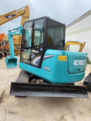 上海で使用されたKOBELCO SK60掘削機 低労働時間の二手掘削機