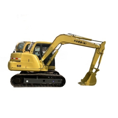 日本 6トンのクローラー KOMATSU PC60 掘削機 中古 移動機械 ミニ掘削機