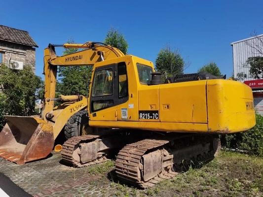 92KW ハンダイ R215-7C 掘削機 クローラー 中古 水力 215-7 掘削機 韓国