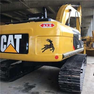 黄色の古き古きキャタピラー掘削機 20トン 状態良好 中古 CAT 330D掘削機