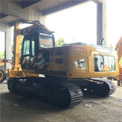 黄色の古き古きキャタピラー掘削機 20トン 状態良好 中古 CAT 330D掘削機
