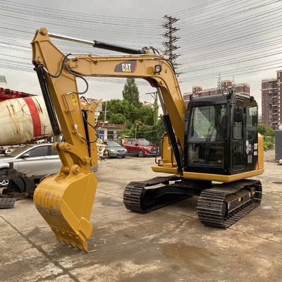 良い状態で使用されたカターピラー掘削機 CAT 307E2 日本エンジンのホイール掘削機