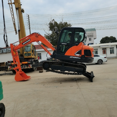 Doosan Dx60 ミニ掘削機 オリジナルカラーと他の水力ポンプの古用掘削機