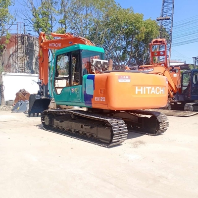 1200KGの機械重量で使用された Hitachi EX120 クローラー掘削機