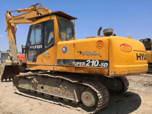 20トンのハインダイ210-5掘削機 中古 クローラー掘削機 0.8m3バケツ容量
