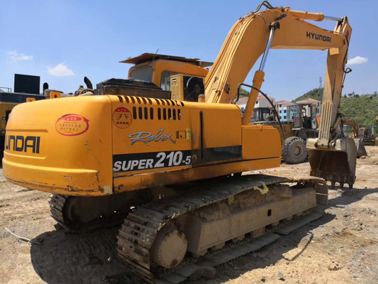 20トンのハインダイ210-5掘削機 中古 クローラー掘削機 0.8m3バケツ容量