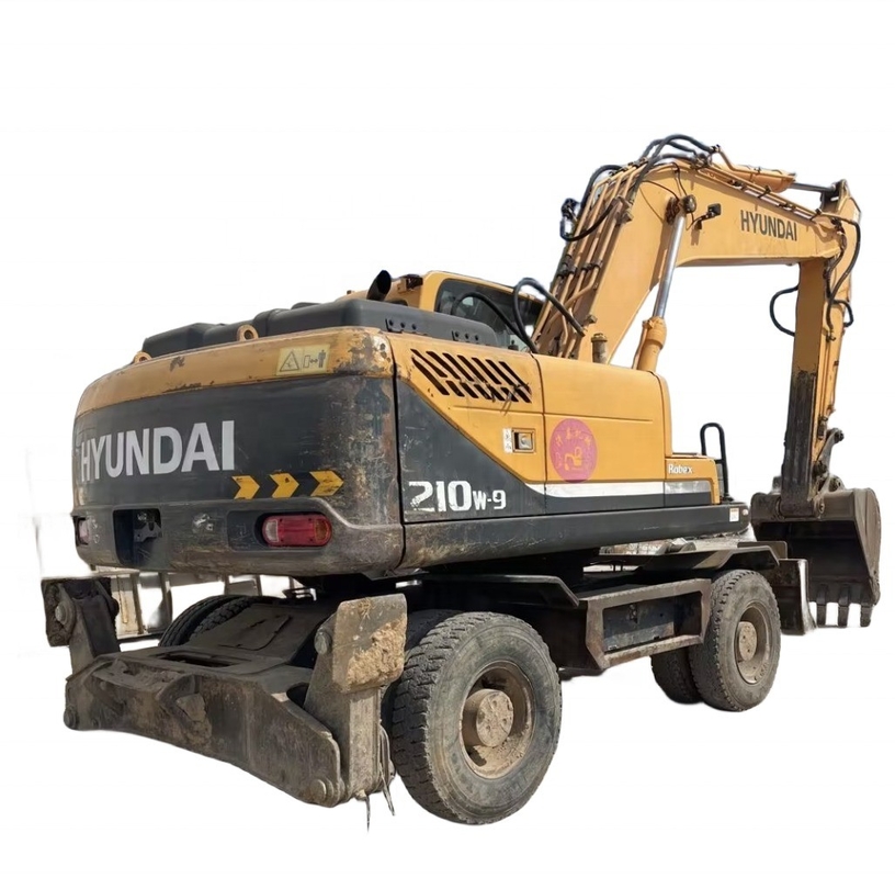 0-2000 作業時間 EPA エンジンとオリジナルペイントの Hyundai 210W-9 エグバレーターを使用