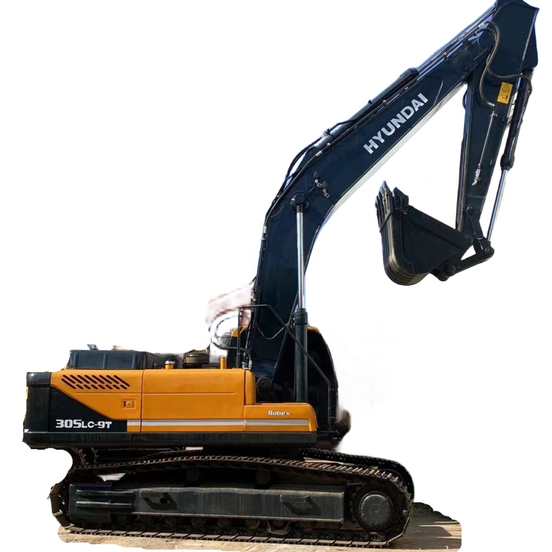 韓国の原発とリユアンシリンダー付きの中古ハインダイ305LC-9T掘削機