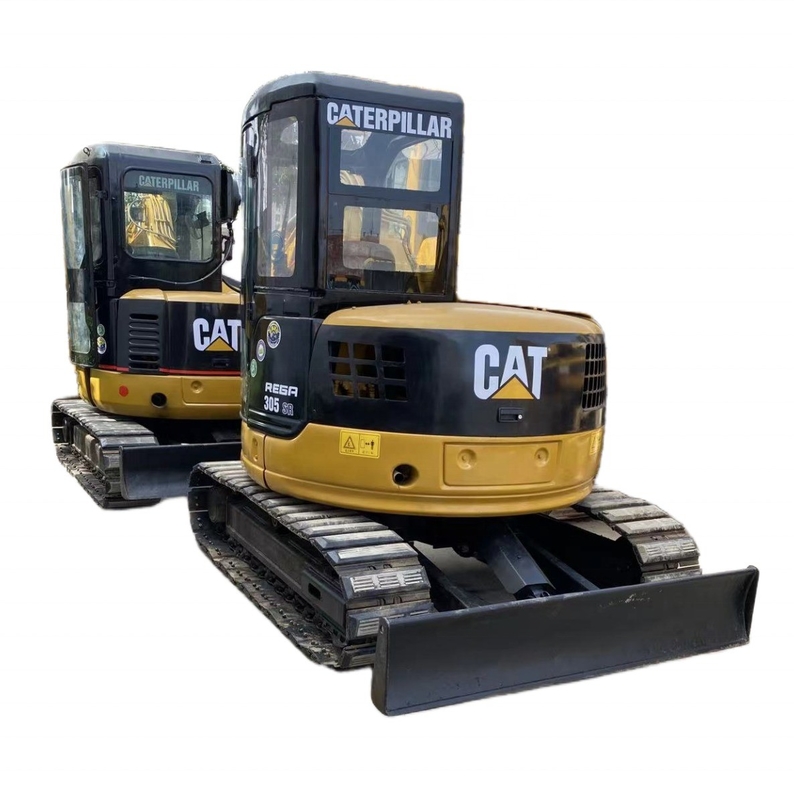 使用済み CAT305 ミニ掘削機 0.8 トン稼働重量と水力システム