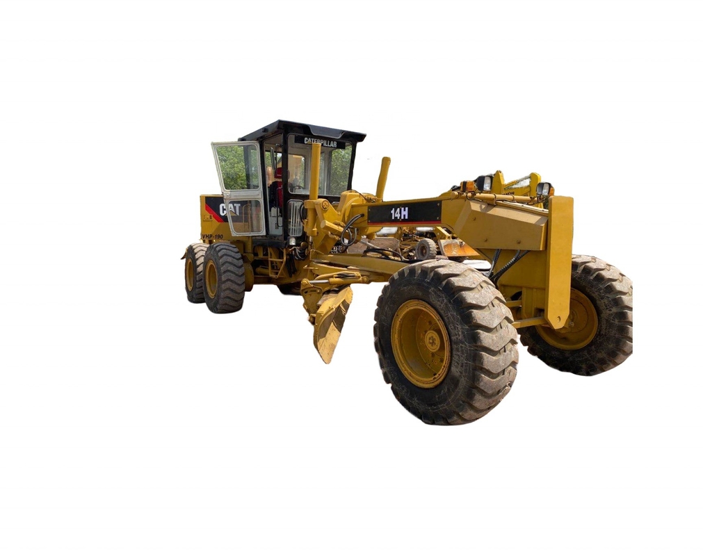 日本 オリジナル 中古 カタピラー 14H 自動車 レーダー 道路 タイヤ と フロント ローダー
