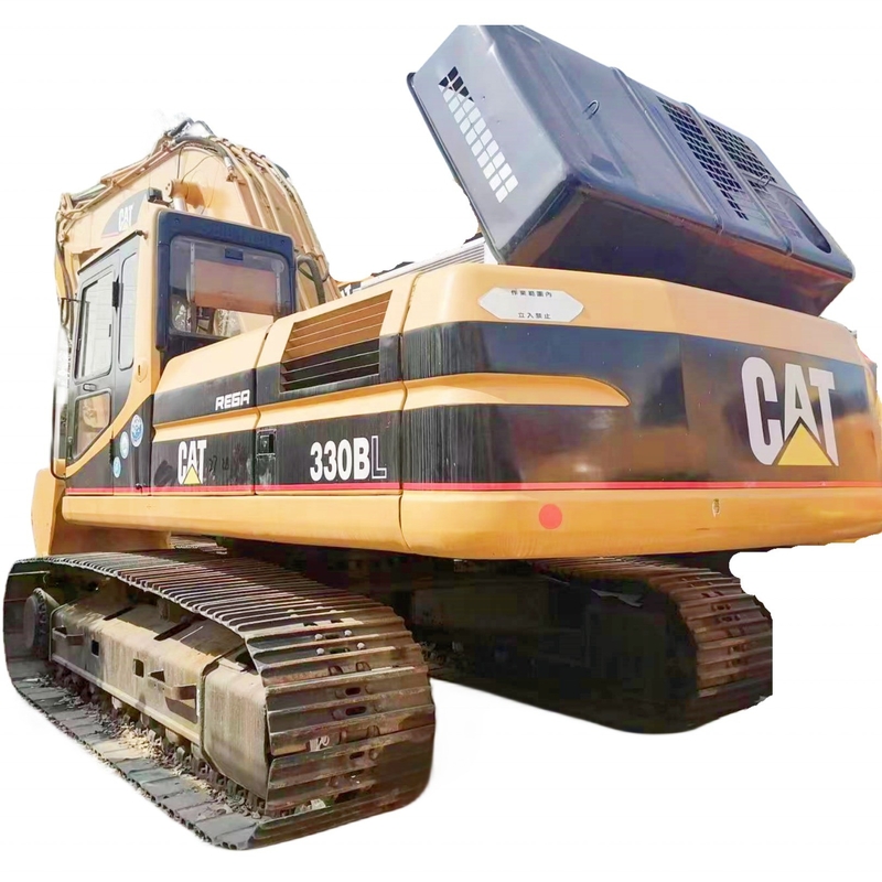 30トンの古着キャタピラー 330BL掘削機 0.2m3のバケツ容量とオリジナルペイント