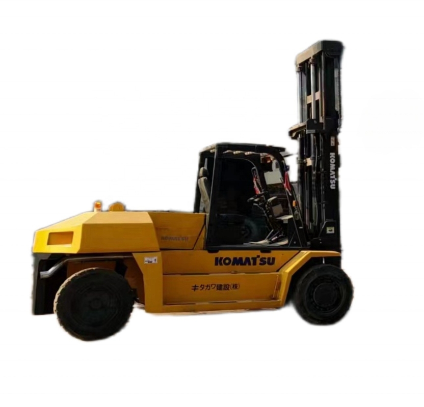 10 トン 低時間 コマツー FD100 フォークリフト 持ち運び能力の良い重装備