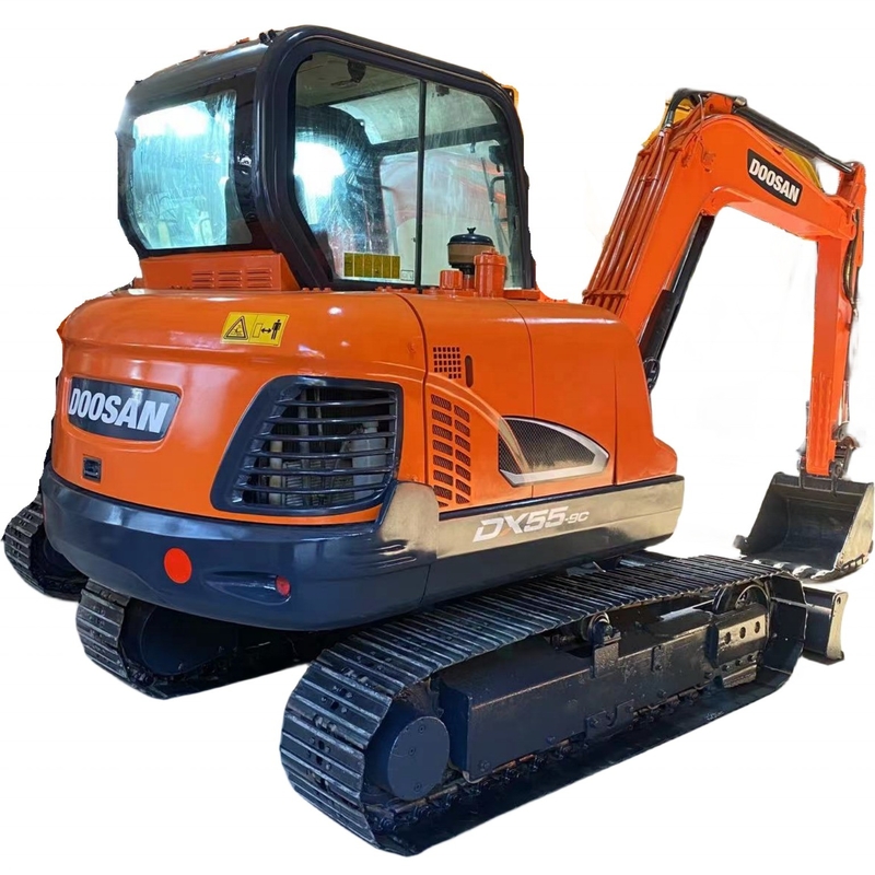 低エネルギー消費 ドーサン DX55 建設用掘削機 5.25TON 稼働重量