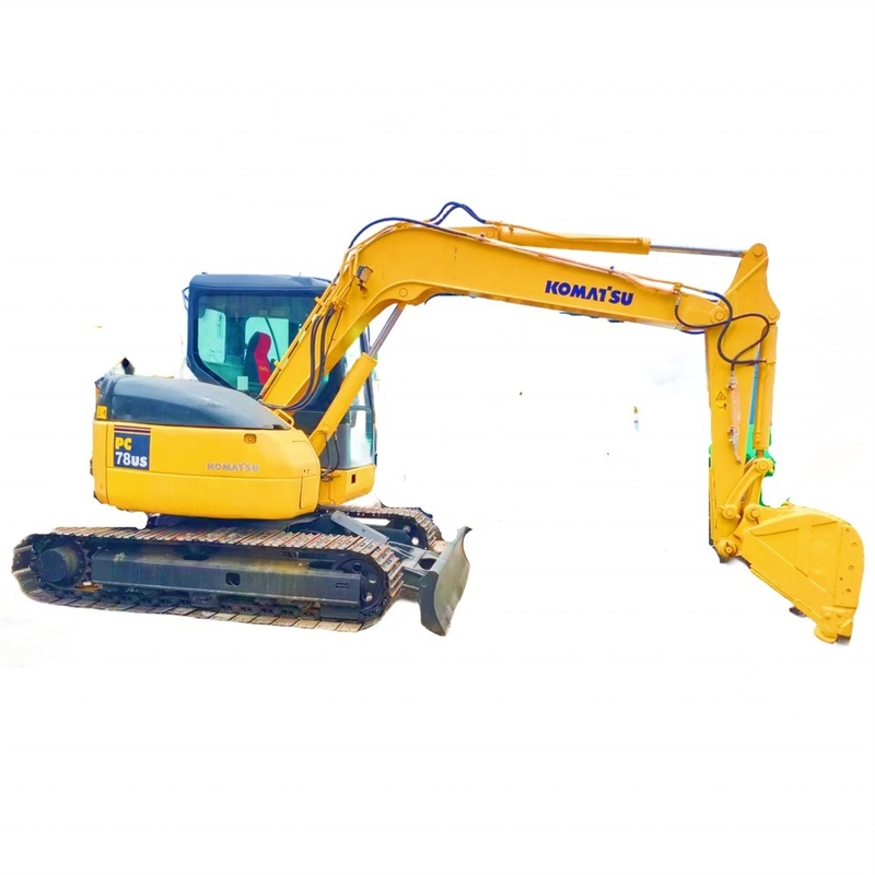 使用済み KOMATSU PC78US 7 トン小型水力クローラー掘削機 良好な状態
