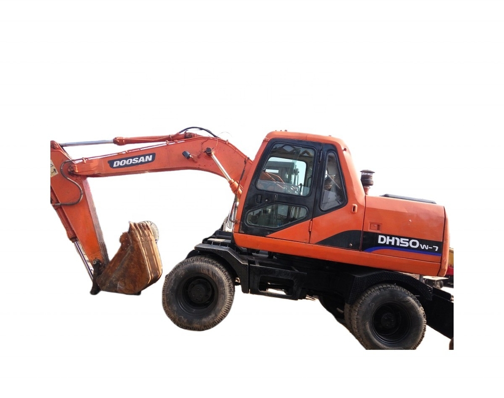 使用済みDOOSAN 150W-7 輪掘削機 15 トン掘削機 0.7m3 バケツ容量
