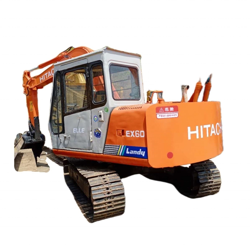 クアンカイエンジンのHITACHI EX60 掘削機 6 トン クローラー掘削機 0.32m3 ボケット容量